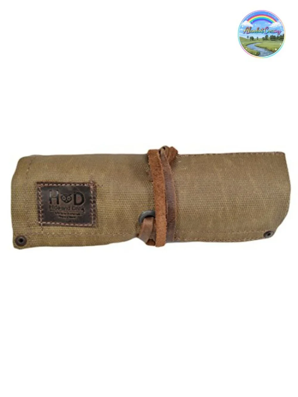Waterproof Waxed Canvas Travel Watch Roll Organizer with 4 Slots, Handcrafted